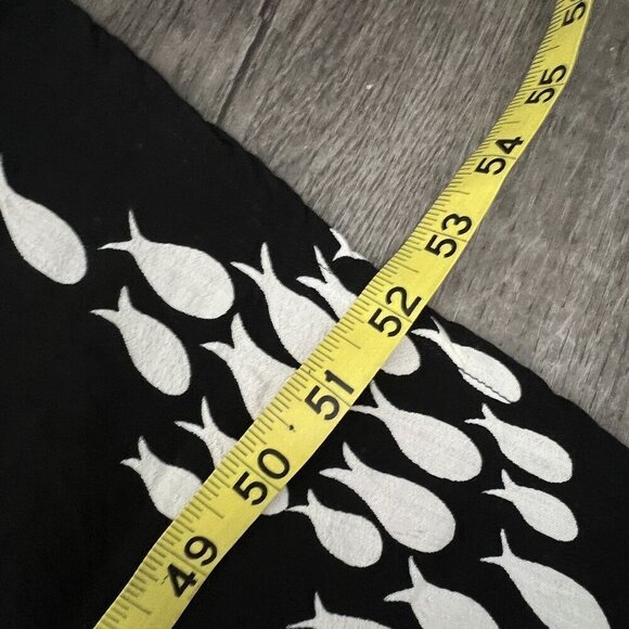 Ava Sky Hawaii Womens Large Black Fish Print One Shoulder Maxi Dress - Picture 11 of 12